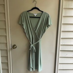 Eucalyptus Green mid-thigh Dress